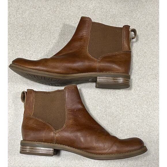 Timberland Magby Chelsea Boot Women’s Size 7 Light Brown Full Grain Casual Shoe - Picture 5 of 10